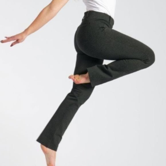 Betabrand Gray Yoga Straight Leg Pants Stretch Comfort Work Leisure Size Small - Picture 10 of 10